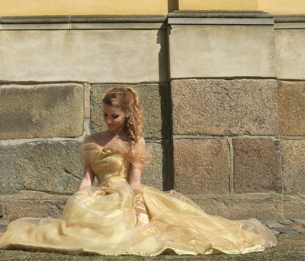 Beauty and the Beast Costume Ball Dress Princess Belle Gown