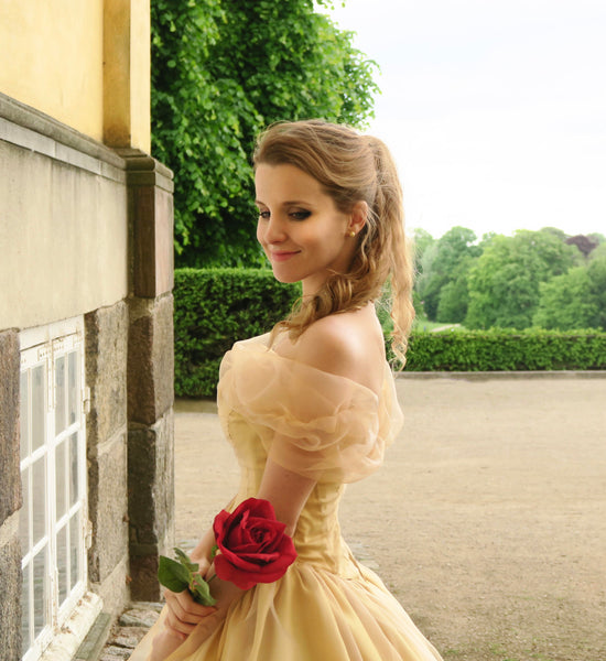 Beauty and the Beast Costume Ball Dress Princess Belle Gown