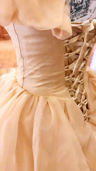 Beauty and the Beast Costume Ball Dress Princess Belle Gown