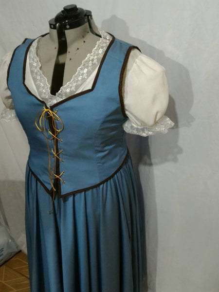 Once Upon a time blue dress costume ouat princess inspired Princess Belle OUAT princess adult version