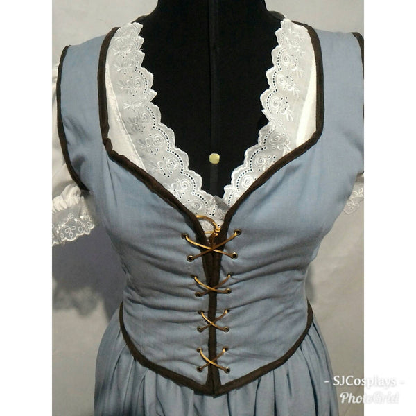 Once Upon a time blue dress costume ouat princess inspired Princess Belle OUAT princess adult version