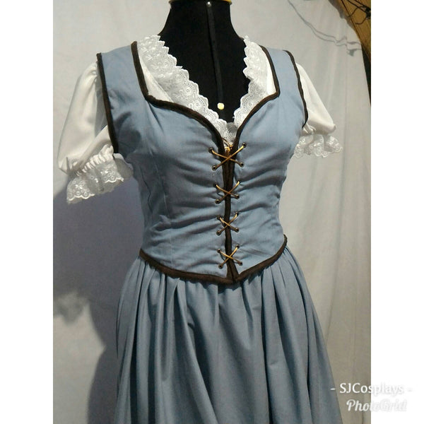 Once Upon a time blue dress costume ouat princess inspired Princess Belle OUAT princess adult version