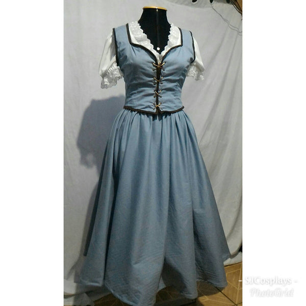 Once Upon a time blue dress costume ouat princess inspired Princess Belle OUAT princess adult version