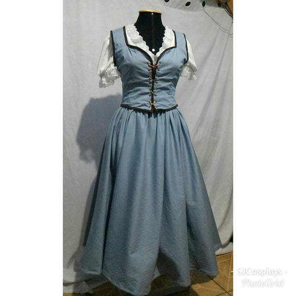 Once Upon a time blue dress costume ouat princess inspired Princess Belle OUAT princess adult version