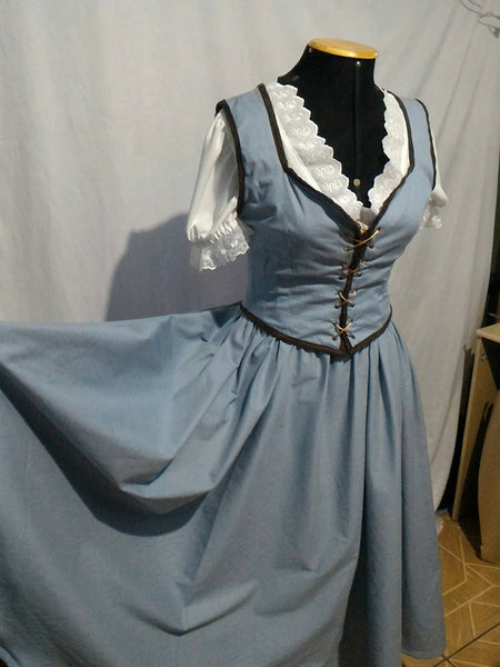 Once Upon a time blue dress costume ouat princess inspired Princess Belle OUAT princess adult version