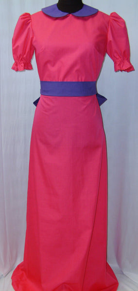 Adventure Time Cosplay Adult Women's Size 4 6 8 10 12 14 Princess Bubblegum Pink Dress Costume