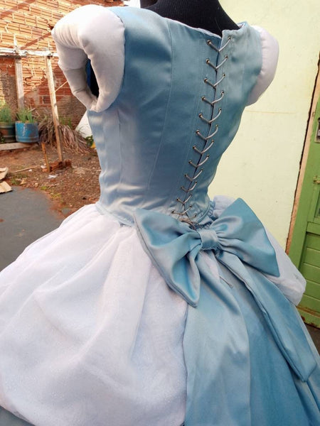 Princess Dress adult MADE to ORDER+hoopskirt Cosplay Princess Cinderella dress costume