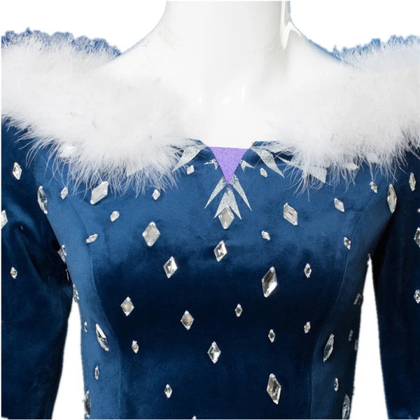 Princess Elsa Dress Adult Frozen Elsa Costume Halloween Cosplay Costume for Women Princess Dress Best Gift for Her
