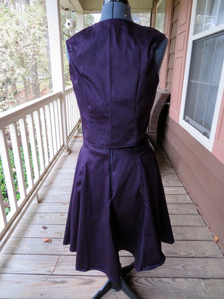 Inspired by Janet from the Good Place Cosplay Costume Adult Custom Made Purple Dress Suit Vest