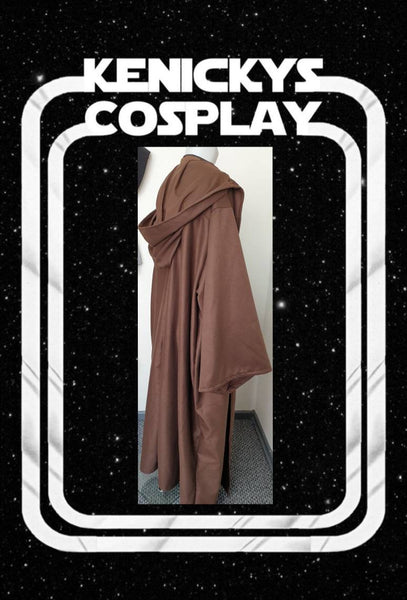 Heavy duty robe star wars cosplayers hand made in all sizes and various colours available Quality jedi robe melton mixed wool fabric