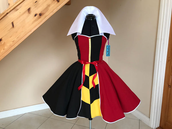 The Queen of Hearts Cosplay Dress Red Queen Costume