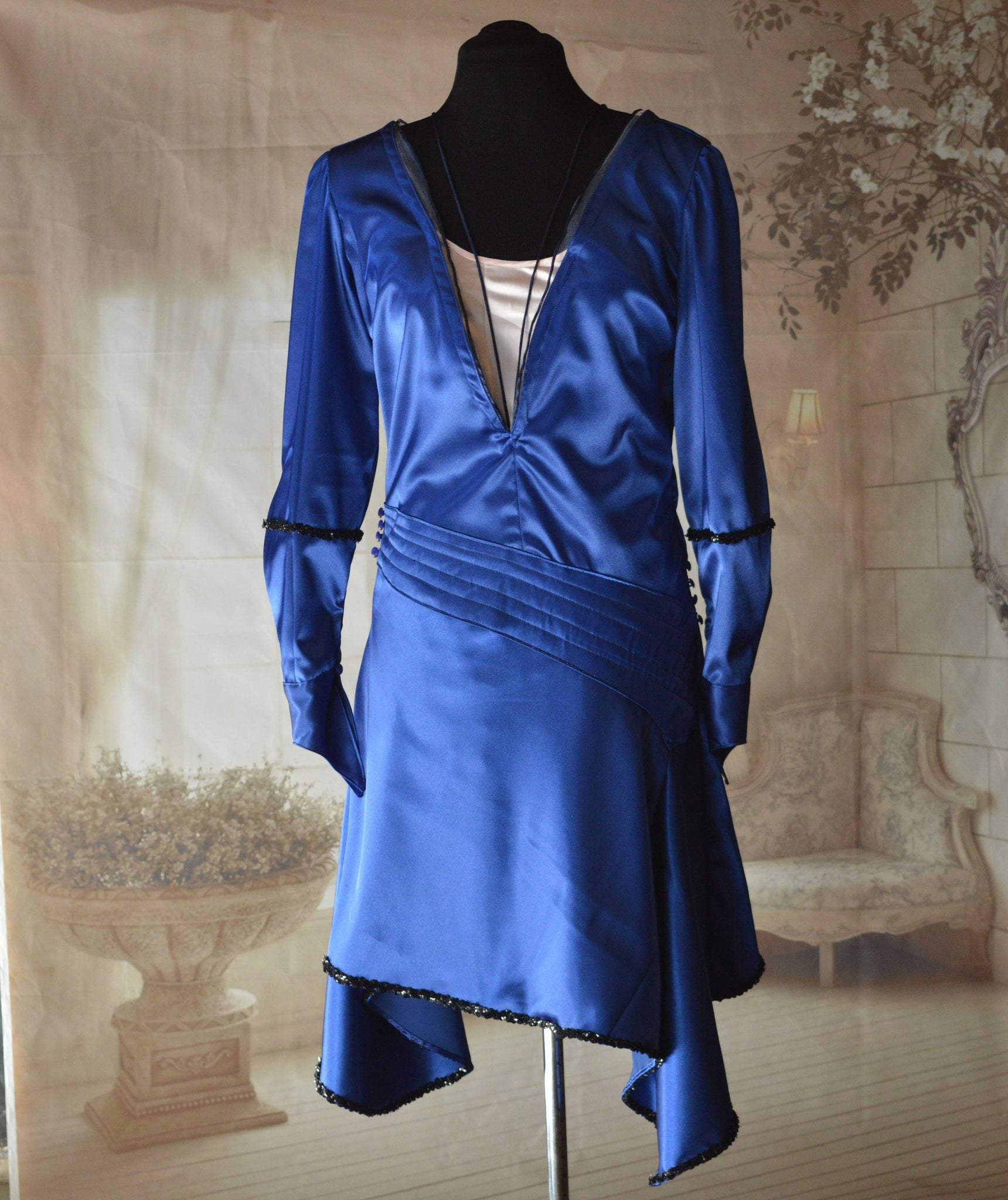 Fantastic Beasts Blue Dress Vintage 1920s Movie dress Flapper dress Inspired by Queenie Goldstein dress cosplay costume