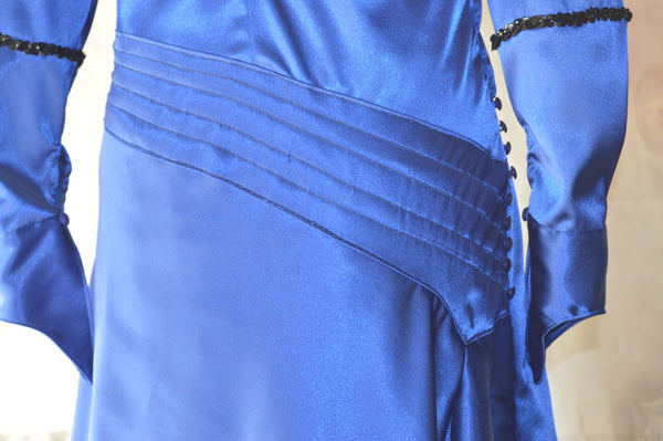 Fantastic Beasts Blue Dress Vintage 1920s Movie dress Flapper dress Inspired by Queenie Goldstein dress cosplay costume