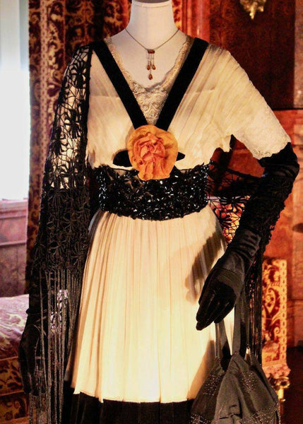 Delightful Dress Valencienne Lace Belle Epoque Edwardian Dress ROSE DEWITT BUKATER elevator dress titanic elevator dress