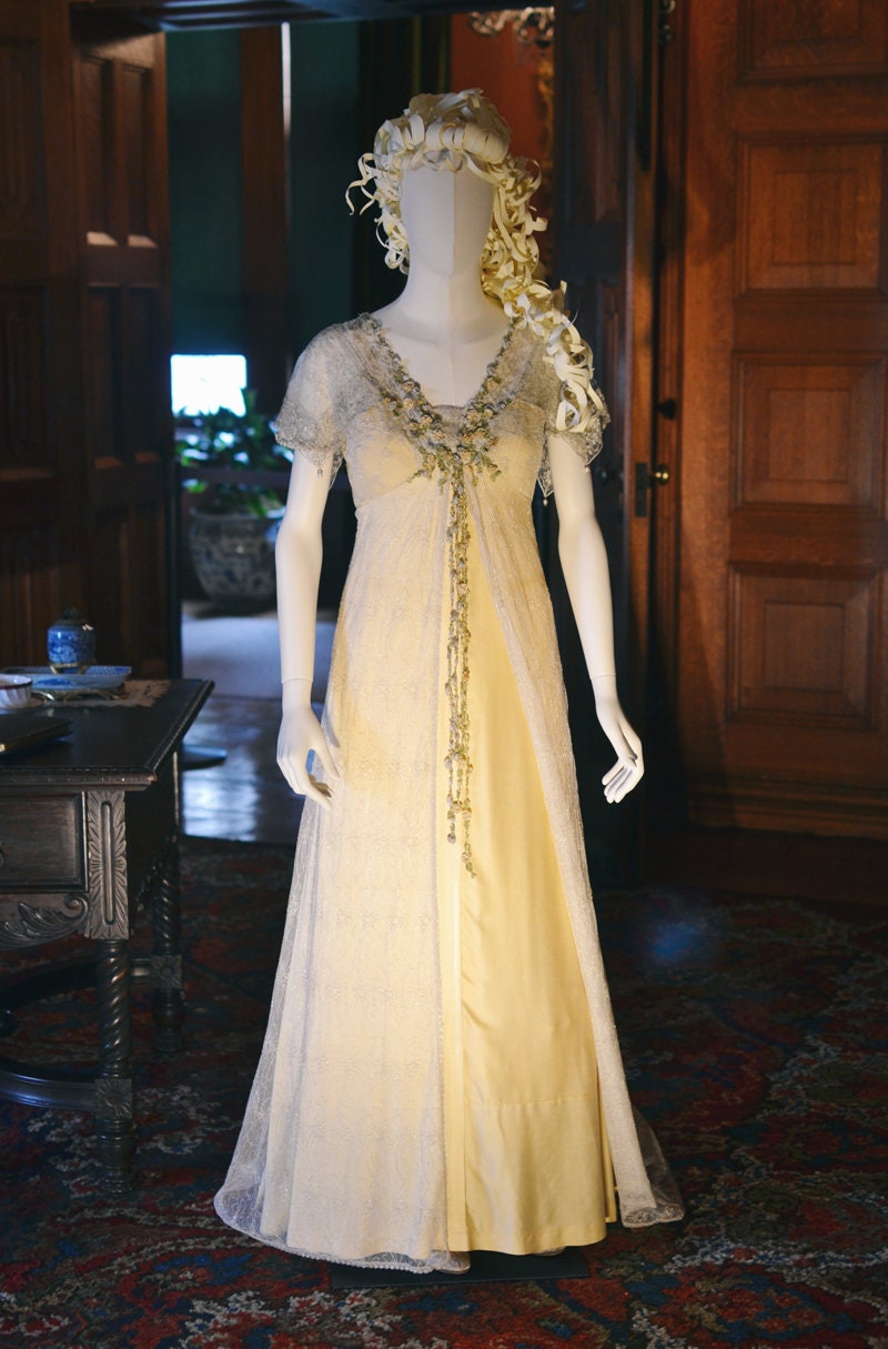 Titanic floral tea gown Tea gown Delightful Dress Valencienne Lace Belle Epoque Edwardian Dress ROSE DEWITT BUKATER Georgette Dress