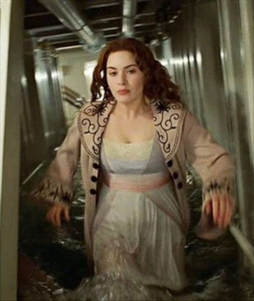 Delightful Dress pink wool coat Belle Epoque Edwardian Dress ROSE DEWITT BUKATER coat Titanic Swim coat titanic pink
