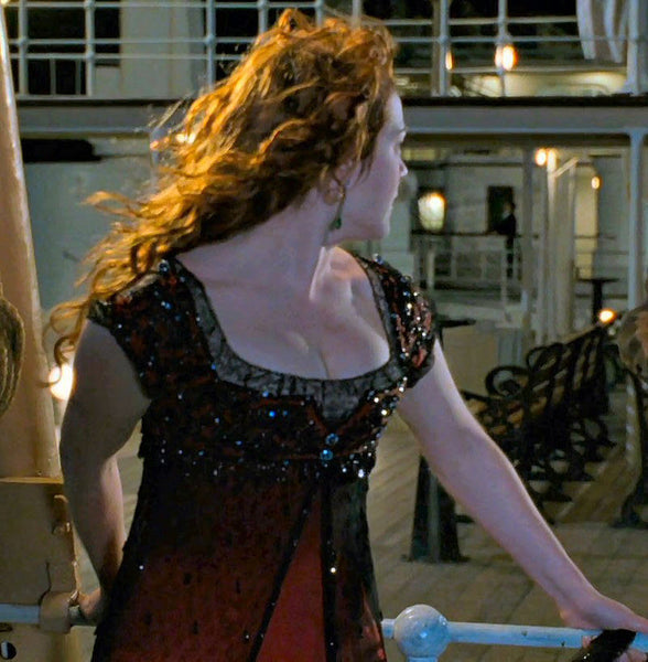 Delightful Dress pearls dress Titanic dress Valencienne Lace Belle Epoque Edwardian Dress ROSE DEWITT BUKATER jump dress