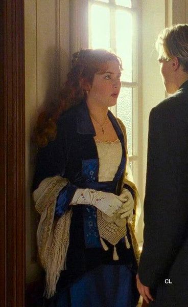 Velvet dress Titanic dress Valencienne Lace Belle Epoque Edwardian Dress ROSE DEWITT BUKATER flying dress Delightful Dress
