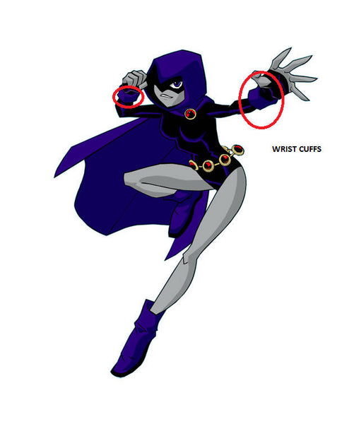Individual high quality costume cloack mantle Raven cosplay cape teen titans raven COLOURS custom