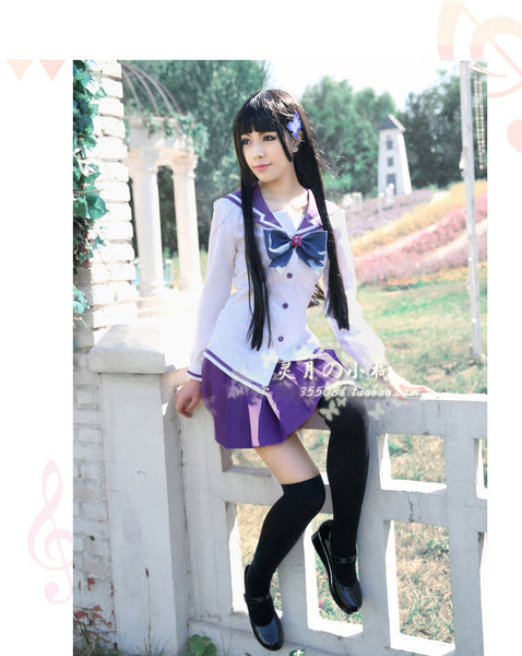 Girls School Uniform Headwear hairpin Hair Accessories Wig Outfit Rea Sanka Cosplay Costume
