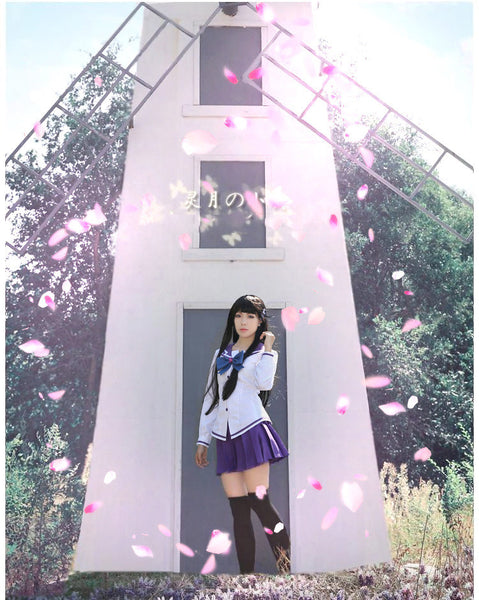 Girls School Uniform Headwear hairpin Hair Accessories Wig Outfit Rea Sanka Cosplay Costume