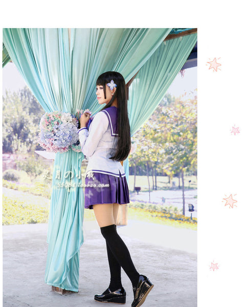 Girls School Uniform Headwear hairpin Hair Accessories Wig Outfit Rea Sanka Cosplay Costume