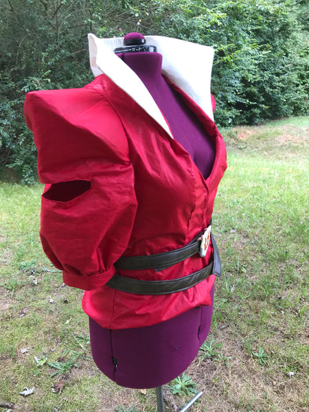 Inspired by Power Princess Adult Custom Red Jacket or Coat and Belt