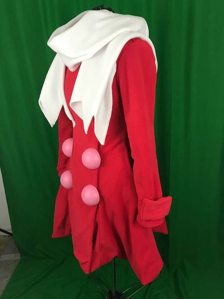 Cosplay Costume Jacket Inspired by Dawn from Pokemon Red Sweater Dress Coat