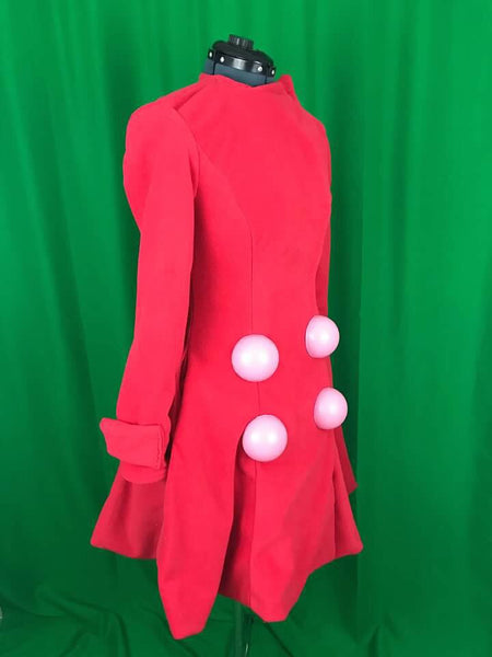 Cosplay Costume Jacket Inspired by Dawn from Pokemon Red Sweater Dress Coat