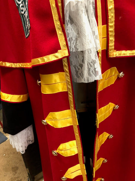 Red and Gold Town Crier costume