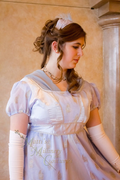 Chiffon Fichu Neck Shawl Scarf in Silk Gauze CUSTOM Regency Jane Austen