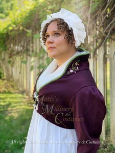 Chiffon Fichu Neck Shawl Scarf in Silk Gauze CUSTOM Regency Jane Austen