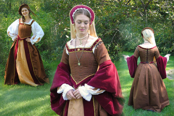 With 7 pieces by MattiOnline on Etsy CUSTOM Renaissance Court Tudor dress costume