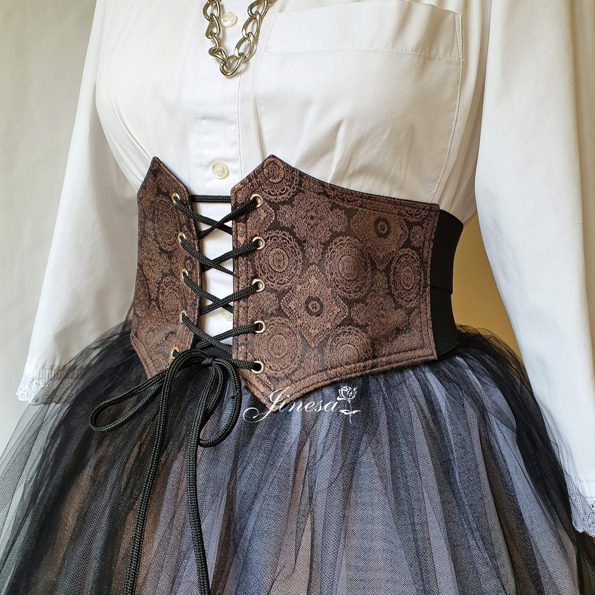Brown corset pirate Gothic corset Gift for her Renaissance corset belt Cosplayrr Brown corset pirate Gothic corset Gift for her Renaissance corset belt Cosplayrr