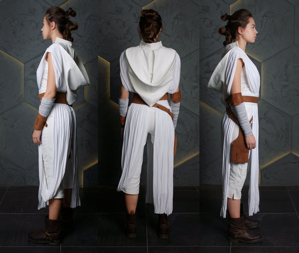 Jedi master rebels legion power of the force resistance alliance light side undershirt Rey Skywalker Cosplay costume from Star Saga
