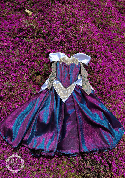 Cute Princess Dress Romantic Neckline Elegant Dress Make It Blue And Make It Pink Fairy Dress SLEEPING BEAUTY DRESS Changing Color Dress