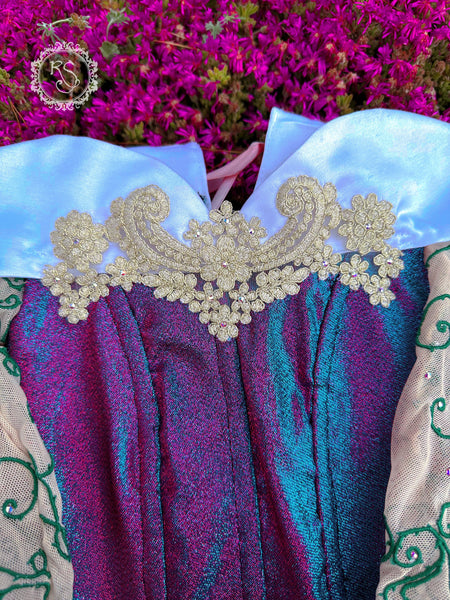 Cute Princess Dress Romantic Neckline Elegant Dress Make It Blue And Make It Pink Fairy Dress SLEEPING BEAUTY DRESS Changing Color Dress