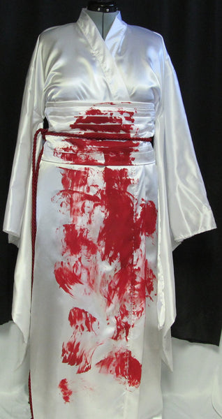 Costume Cosplay Adult Women's Custom Fit 16 18 20 22 24 Plus Size Sae Kurosawa Fatal Frame 2 White Satin Kimono