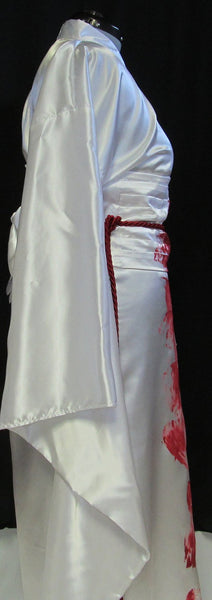 Costume Cosplay Adult Women's Custom Fit 16 18 20 22 24 Plus Size Sae Kurosawa Fatal Frame 2 White Satin Kimono
