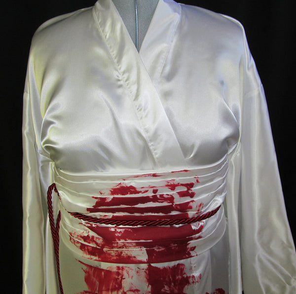 Costume Cosplay Adult Women's Custom Fit 16 18 20 22 24 Plus Size Sae Kurosawa Fatal Frame 2 White Satin Kimono