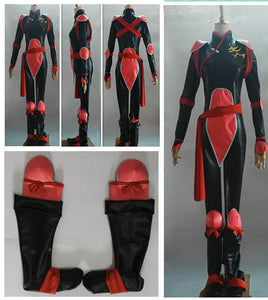 Bodysuit Dress Cane Custom Outfit Sango Cosplay Jumpsuits Miroku Costume