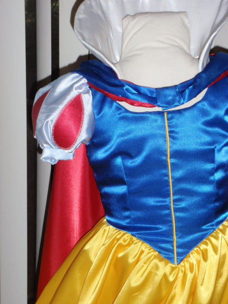 Once Upon A Time Dress Gown for Girls w Sleeve Options Snow White Princess Costume