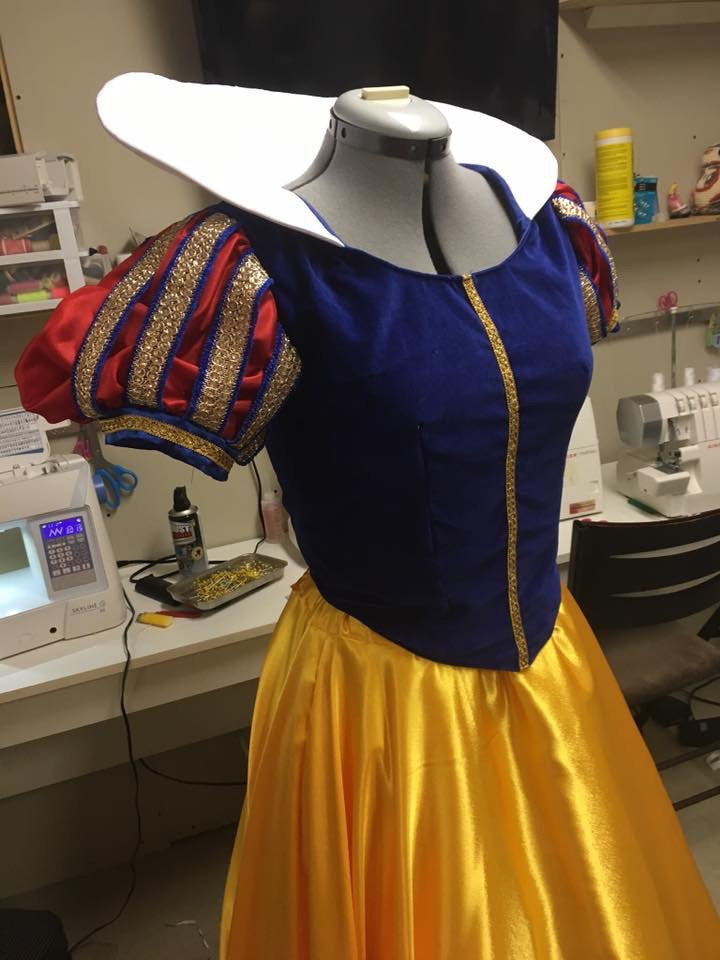 Adult Costume Gown Dress Cosplay Snow White Princess