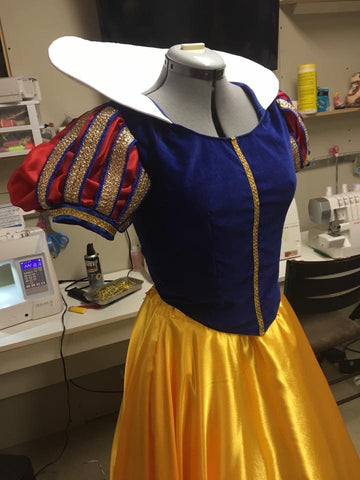 Adult Costume Gown Dress Cosplay Snow White Princess