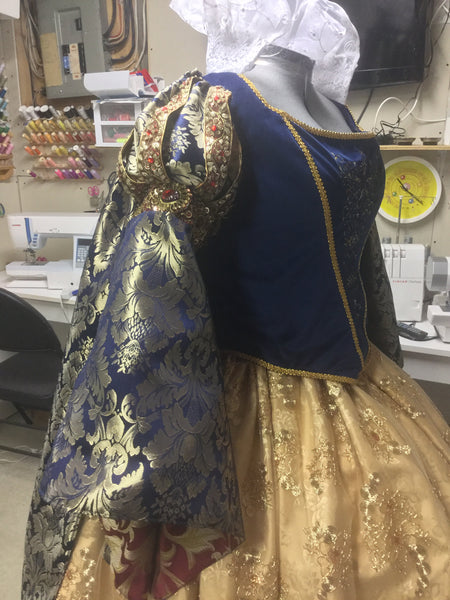 Adult Costume Gown Dress Cosplay Snow White Princess