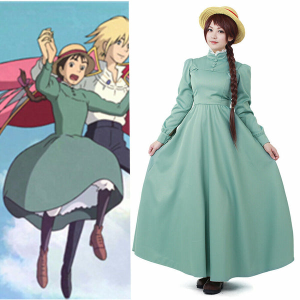 Sophie Hatter Dress Cosplay Costume Howl's Moving Castle