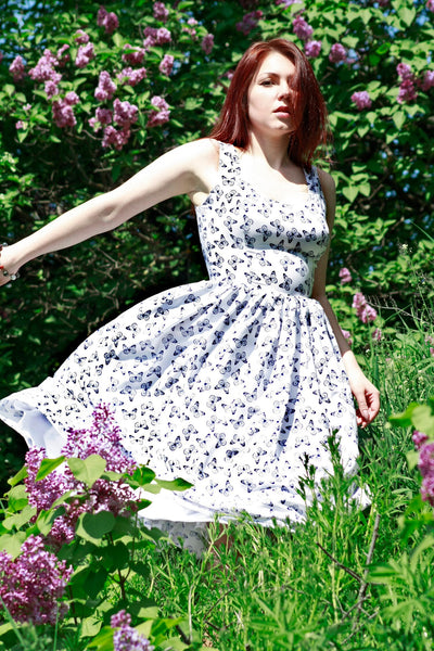 Luxurious dress windage style dress Summer dress dress with butterfly