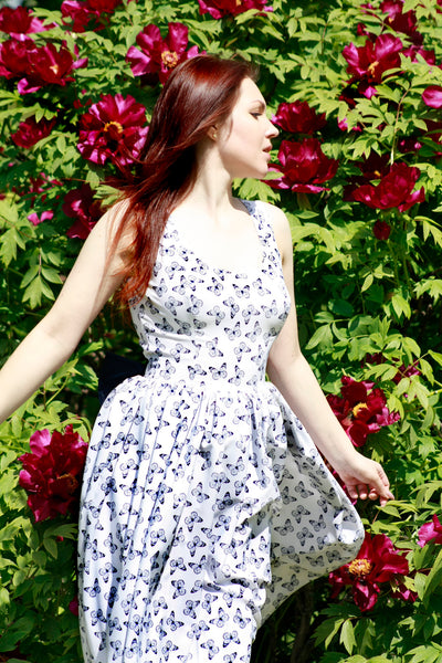 Luxurious dress windage style dress Summer dress dress with butterfly