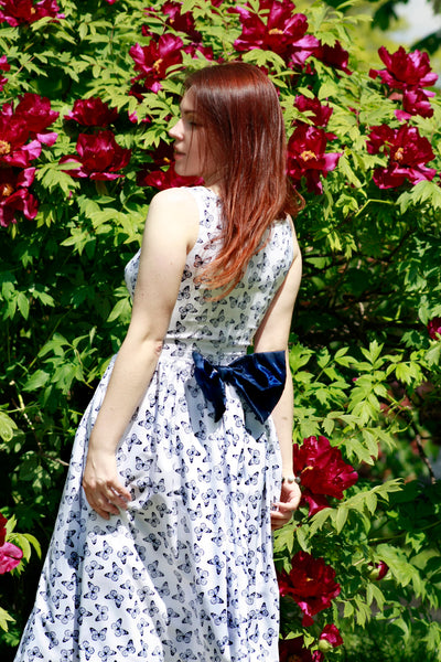 Luxurious dress windage style dress Summer dress dress with butterfly