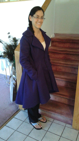 Women's Swirl Wilhemina Wonka Steampunk Handmade coat